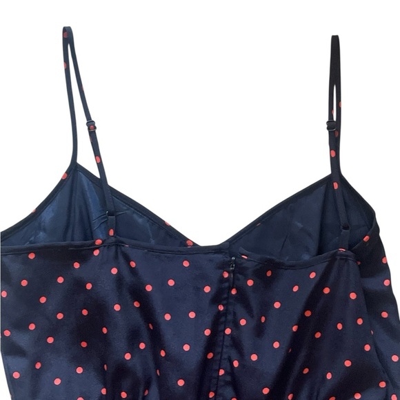 J.Crew Navy Polka Dot Mini/Midi Dress Size 4 - Picture 11 of 12